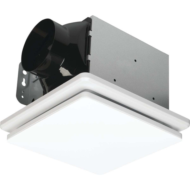 Homewerks 80 CFM 1.0 Sone Clean Cover Ventilation Fan with Dimmable LED Light