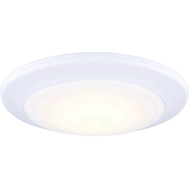 Canarm 7 In. White LED Round Disc Flush Mount Light Fixture DL6151WH