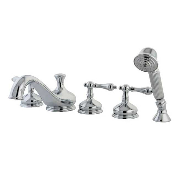 Kingston Brass Roman Tub Faucet, Polished Chrome, Deck Mount KS33315AL