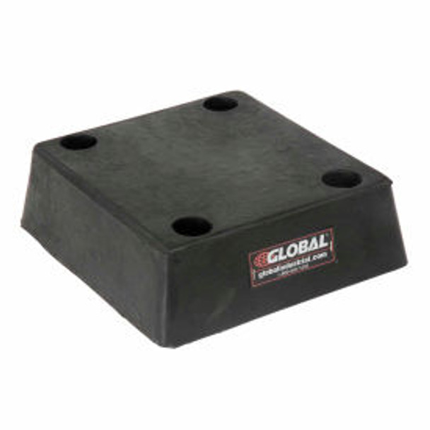 Global lndustrial Molded Dock Bumper Square 12-1/2Wx11-3/8H Black