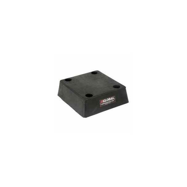 Global lndustrial Molded Dock Bumper Square 12-1/2Wx11-3/8H Black