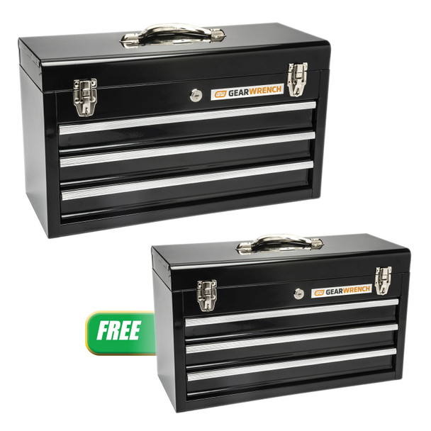 Buy (1) 3 Drawer Tool Box 20" Black Get (1) 3 Drawer Tool Box 20" Black 83151SH