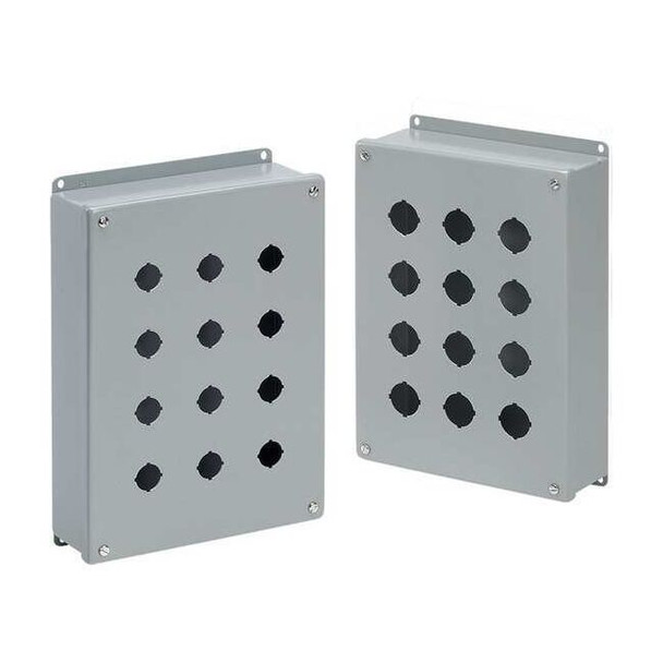 Nvent Hoffman Pushbutto Enclosure,10 in H,4 Holes E4PB