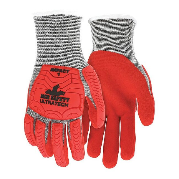 Coated Gloves, Cut Level A5 ,Dipped ,Foam Nitrile ,Sandy ,L 12 PK