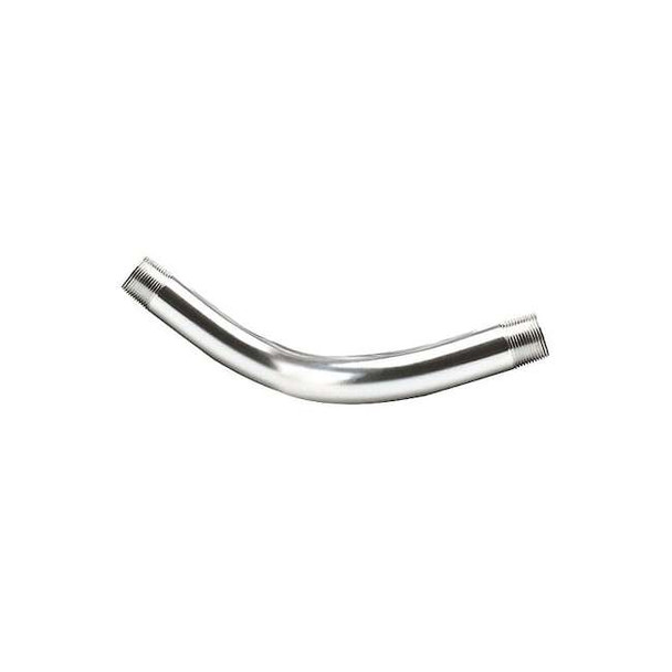 IMC 45 Deg Elbow, 1-1/4 in, Threaded, Aluminum, Plain, Silver