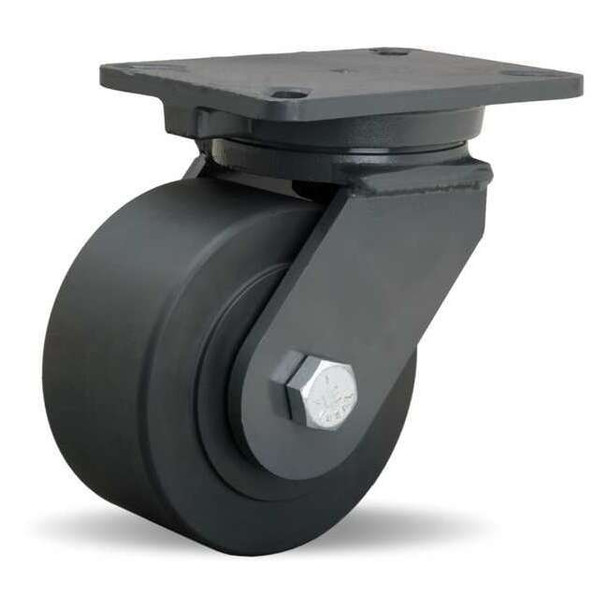Hamilton Plate Caster,Swivel,Nylon,6 in.,4000 lb. S-CH-63NYB