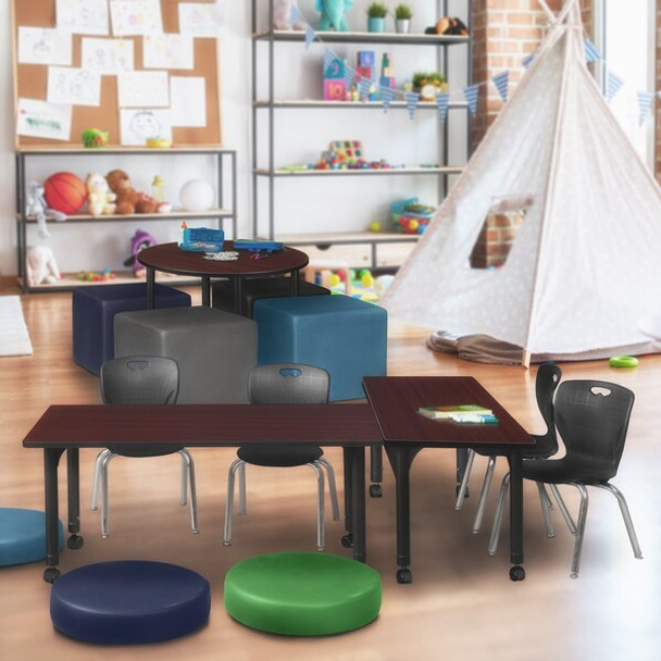Regency Kee 66" x 24" Height Adjust Mobile Table MT6624MHAPCBK45BK