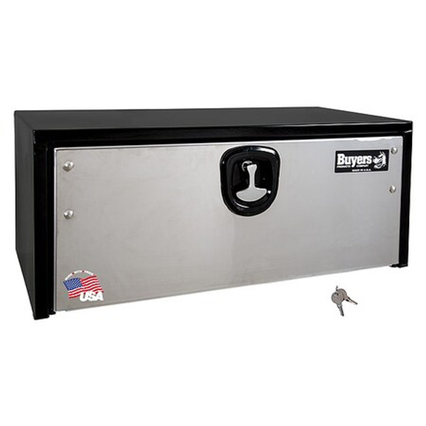 14x16x36 Inch Black Steel Truck Box With Stainless Steel Door