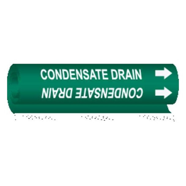 Brady Pipe Mrkr,Condensate Drain,1-1/2 to2-3/8, 5663-I 5663-I