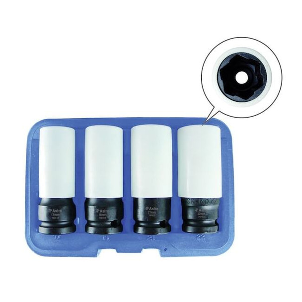 Astro Pneumatic Flank Bite Damaged Lug Nut Socket Set 7404