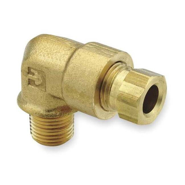 Parker 1/4" Compression x 1/8" MNPT Brass 90 Degree Elbow 10PK 169HD-4-2