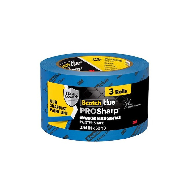 3m Painter'sTape,Crepe,Blu,60ydL,1inW,PK3 50569