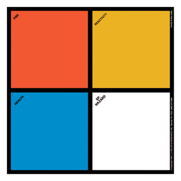 NFPA® 16" Hazard Identification Diamond Sign, 1/Each