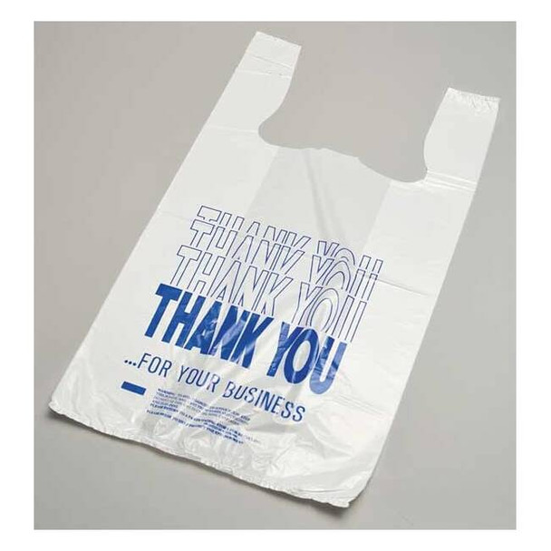 Manufacturer Varies T-Shirt Bags,White,20 In. L,PK2000 5DUN2