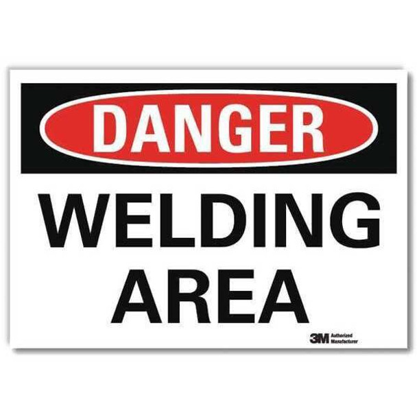 Lyle Danger Sign,10inx14in,Reflctv Sheeting U3-2074-RD_14X10