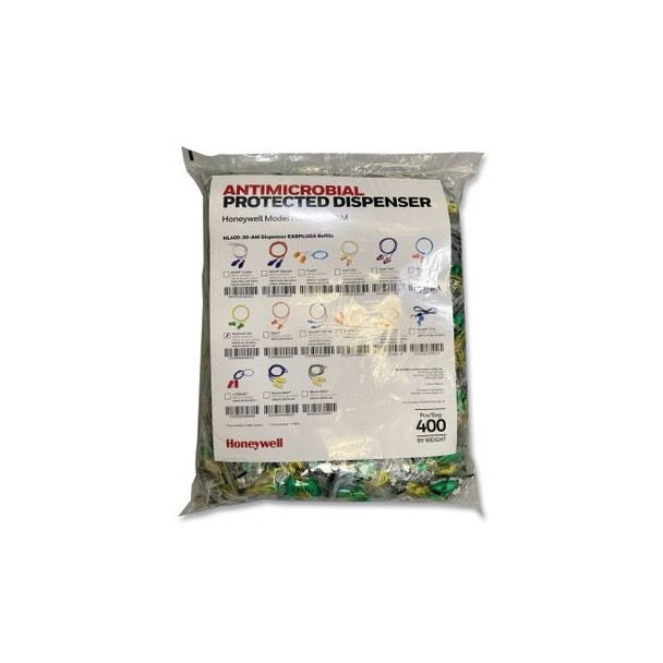 Earplug Dispenser Refill, MAXIMUM LITE Low-Pressure Foam, 30 dB, Green