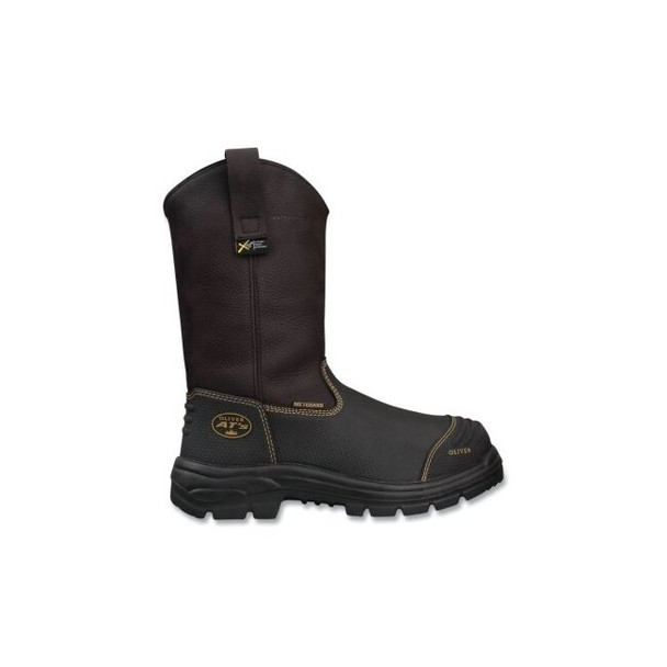 65 Series 10 in Steel Toe Rigger Boot, Size 10, Leather, Brown