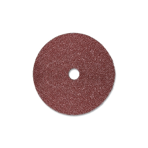 Fibre Disc 782C, Precision Shaped Ceramic, 4-1/2 in dia x 7/8 in Center Hole, 36+ Grit, Die 450E