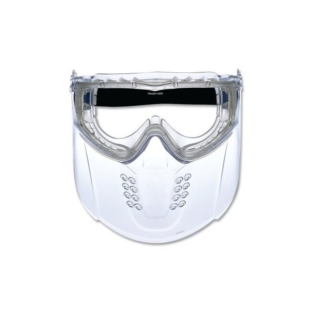 Sightgard® Vertoggle™ Safety Goggles/Faceshield Combination, Standard size, Clear, Elastic strap