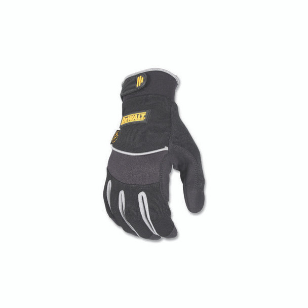 All-Purpose Synthetic Performance Gloves, Synthetic Leather, Medium, Black/Gray