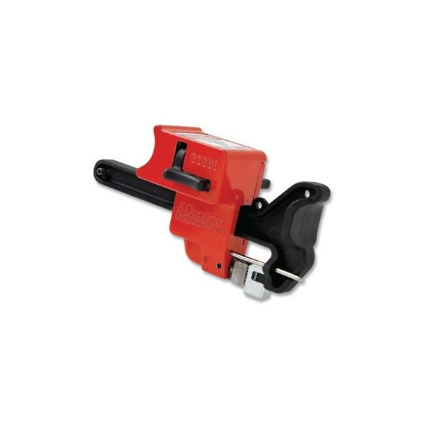 Seal Tight™ Handle-On Ball Valve Lockout, 6 in L, Red