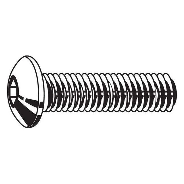 1/4"-20 Socket Head Cap Screw, Button, Zinc Plated Steel, 3/4 in Length, 100 PK