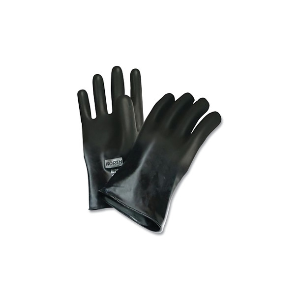 Butyl B161 Chemical Resistant Gloves, Size 11, Black, 16 ga, 11 in Length