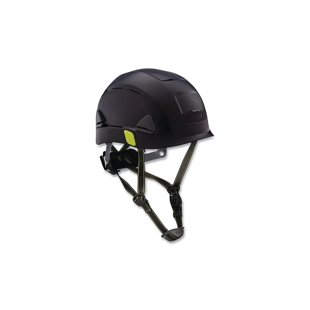 Fibre-Metal Climbing Style Safety Helmet, Type II, Dual Locking Rachet Suspension, Vented, Black