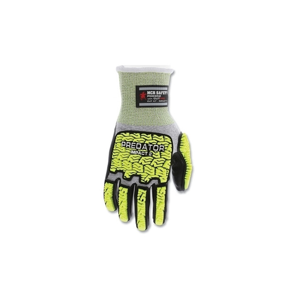 Predator® Mechanics Work Gloves, HyperMax®/Polyurethane/PD6 Tire Tread, 3X-Large, Black Coating/Salt/Pepper Knit