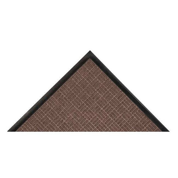 Entrance Mat, Polypropylene, 3/8 in Thick, Brown, 2 ft W x 3 ft L