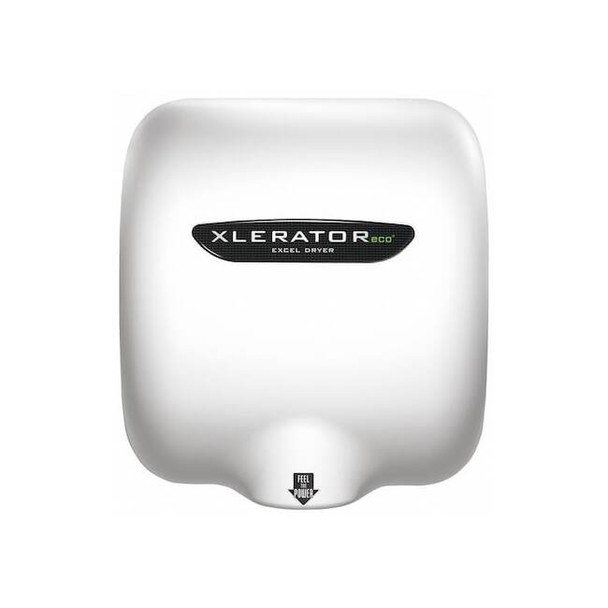 Automatic Hand Dryer, 10 sec Dry, 68 to 76, 110 to 120V AC, White, Epoxy Enamel