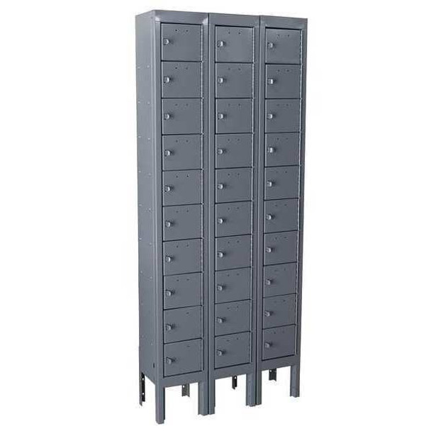 Manufacturer Varies Locker,10x3Lckrs,Gray,66"x27"x9" 10Y621 Manufacturer Varies Locker,10x3Lckrs,Gray,66"x27"x9" 10Y621