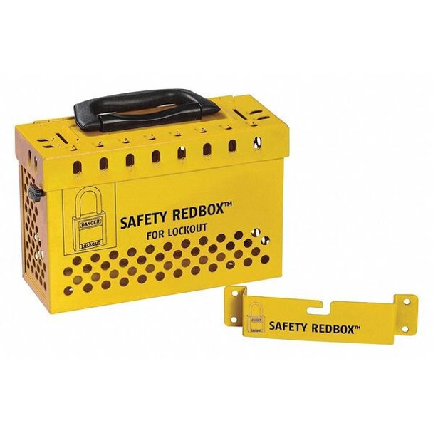 Condor Group Lockout Box,Yellow,6-7/64" H 437R33