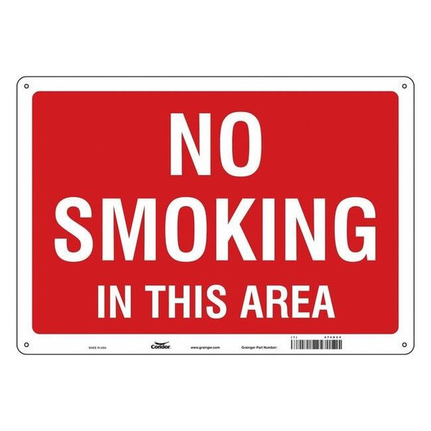 Safety Sign, 14 in H, 20 in W,  Horizontal Rectangle, English, 474G24