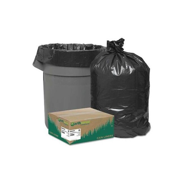 45 gal Trash Bags, 40 in x 46 in, Extra Heavy-Duty, 1.25 mil, Black