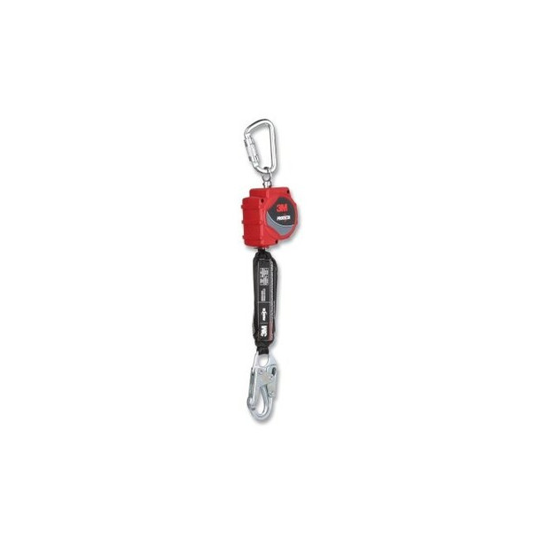 Self-Retracting Cable Lifeline, Web, 11 ft, Snap Hook