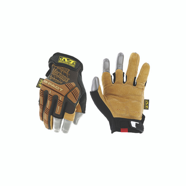 DuraHide™ M-Pact® Framer Gloves, Leather/TPR/TrekDry®, Size 9/Medium, Black/Brown/Tan