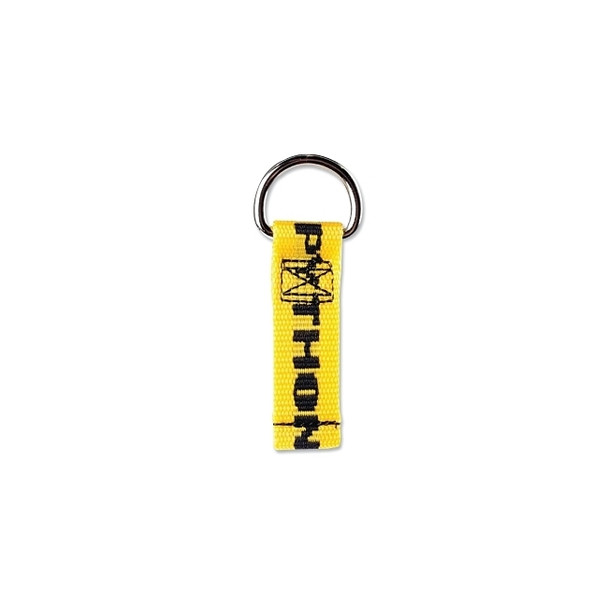 D-ring Attachment, 1500008, 1 in W x 3.50 in L, Webbed Nylon, Yellow