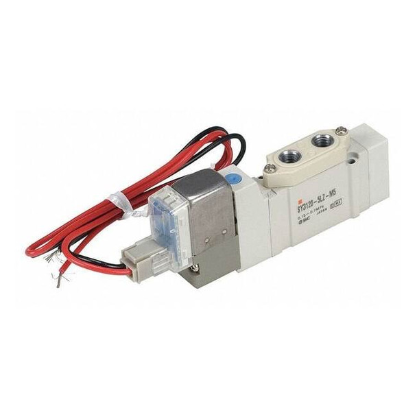 Smc Solenoid Air Control Valve,1/8 In,24VDC SY5220-5DZ-01T