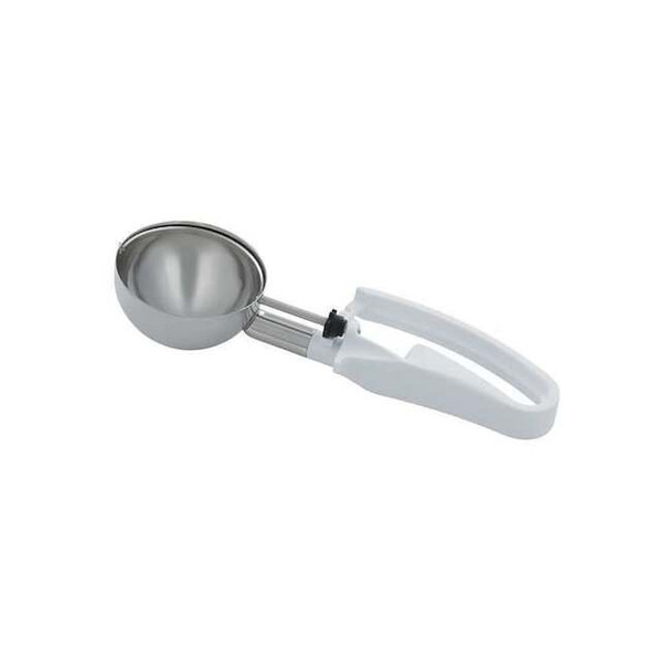 Vollrath Squeeze Disher,4.7 oz.,SS,White 47390
