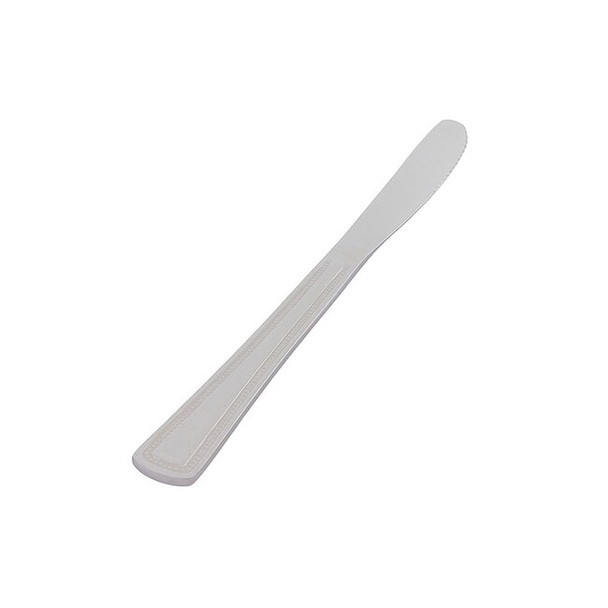 Crestware Dinner Knife,9 in L,Silver,PK12 CON504