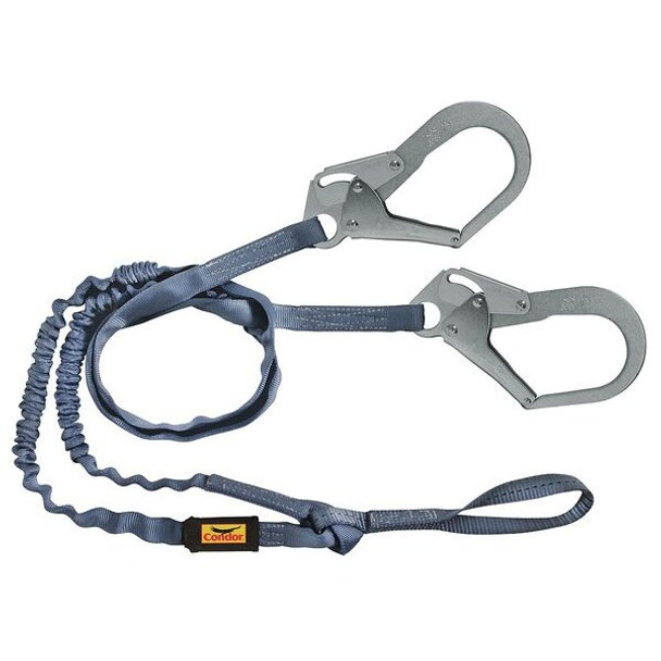 Condor Shock-Absorbing Lanyard,Blue 45J288 Condor Shock-Absorbing Lanyard,Blue 45J288