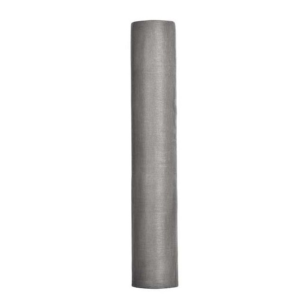 Replacement Screen, Fiberglass, 24 in W, 100 ft L, 0.011 in Wire Dia, Gray