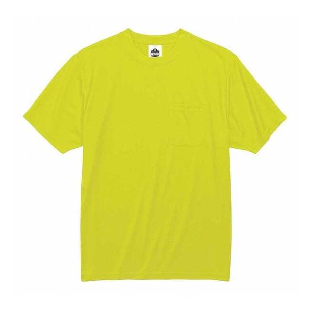Ergodyne High Visibility Short Sleeve T-Shirt, Polyester, Lime, 2XL 8089