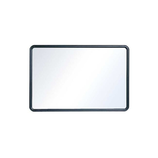 Dry Erase Board, Melamine, 36 in, 48 in, Plastic Frame, White, Gloss