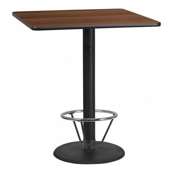 Square Laminate Table, Laminate Top, Wood Grain