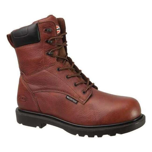 Hauler, Men's 8-Inch Work Boot, Composite Toe M, Leather, 8 in Height, Brown
