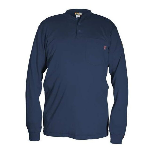 Mcr Safety Men's FR Long Sleeve Shirt, 9.6 cal/sq cm, L, Max Comfort(TM) H1NL