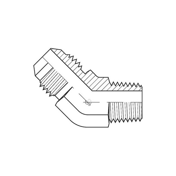 Adaptall Hose Adapter,3/8",JIC,3/8",BSPT 9064-0606
