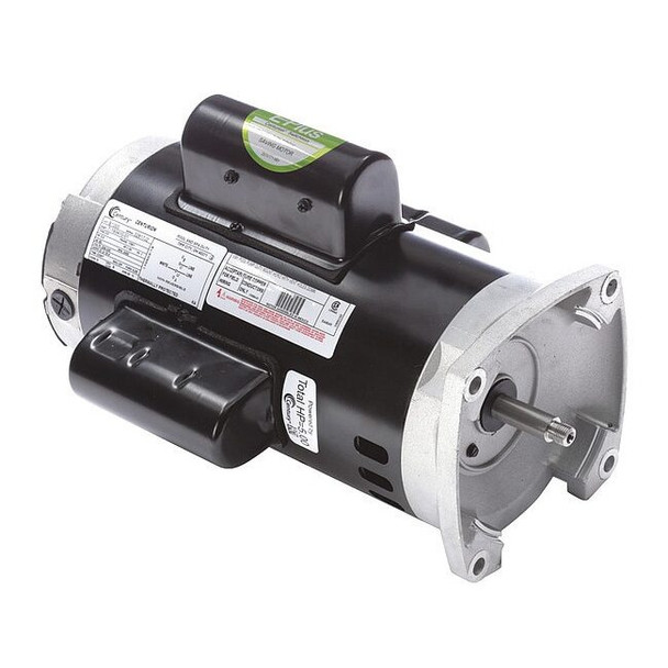 Pool Pump Motor, Permanent Split Capacitor, 5 HP, 56Y Frame, 3,450 Nameplate RPM